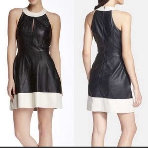 NWT 100% Leather French Connection dress